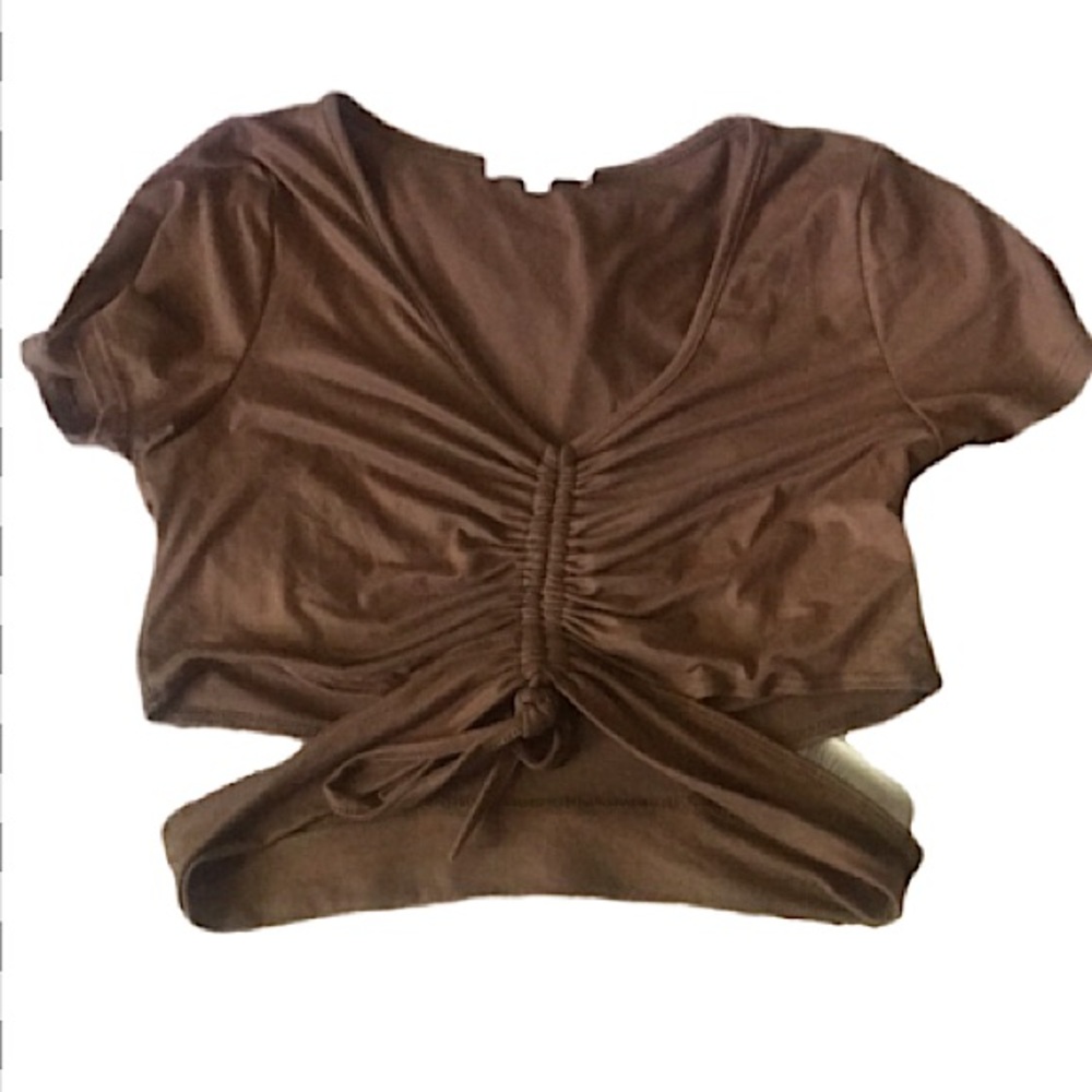 Brown Crop Top